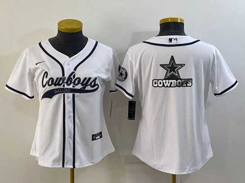 Youth Dallas Cowboys White Team Big Logo With Patch Cool Base Stitched Baseball Jersey,We sell and wholesale Youth Dallas Cowboys White Team Big Logo With Patch Cool Base Stitched Baseball Jersey on line form chian!